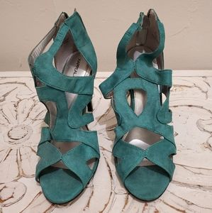Turquoise heels size 8.5